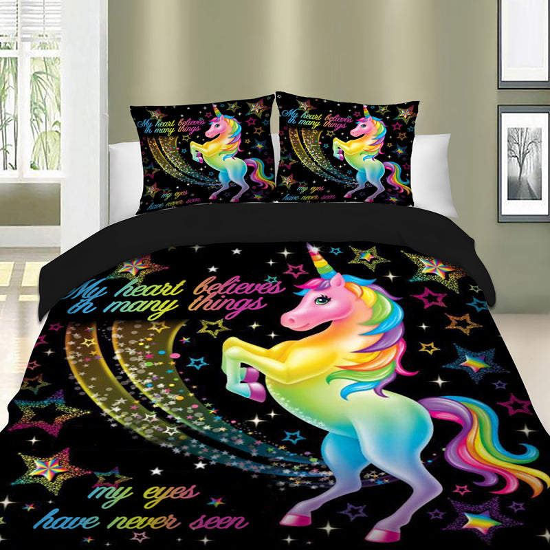 Unicorn bedding for full hotsell size bed