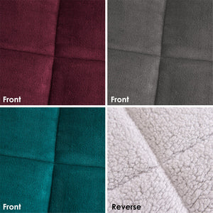 Teddy Bear Fleece Quilt 700GSM Reversible - Super Warm