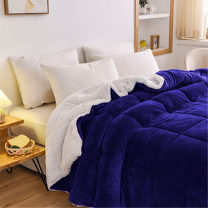 Teddy Bear Fleece Quilt 700GSM Reversible - Super Warm