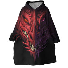 Load image into Gallery viewer, Blanket Hoodie - Dragon - Custom Size