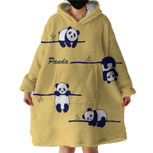 Load image into Gallery viewer, Blanket Hoodie - Panda on Tree (Made to Order)