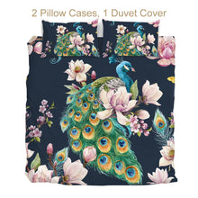 Load image into Gallery viewer, Customised Peacock Quilt Cover Set