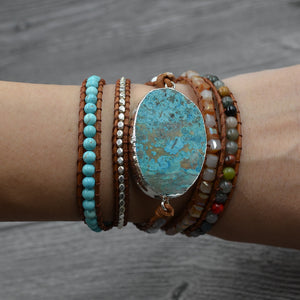 Healing Ocean Jasper Stone Bracelet