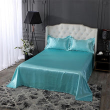 Load image into Gallery viewer, Satin Flat Sheet or Pillowcases - Various Colours